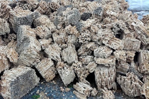  Крымский природный меотис фр. 100-500 мм.  купить в Ставрополе меотис бежевый рыжий молочный желтый ракушечник 4 500 руб/т   фото 