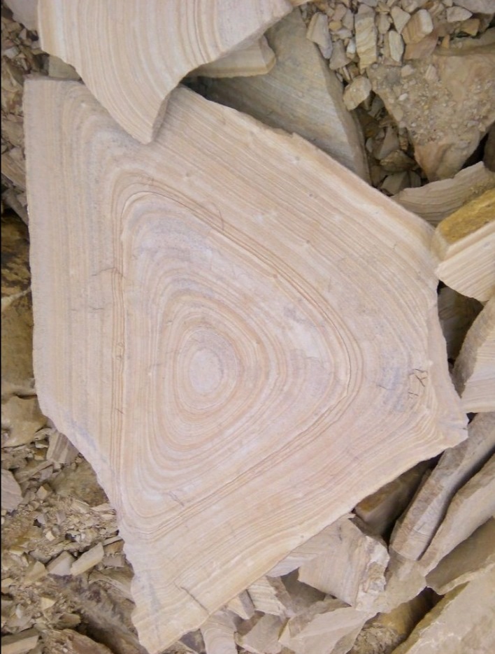 Форматный камень (плаха) пошаговая дорожка от 70-150 см (4 -12 см)  купить  в Ставрополе плитняк  форматный плаха желтый песчаник 9 000 руб/т   фото 